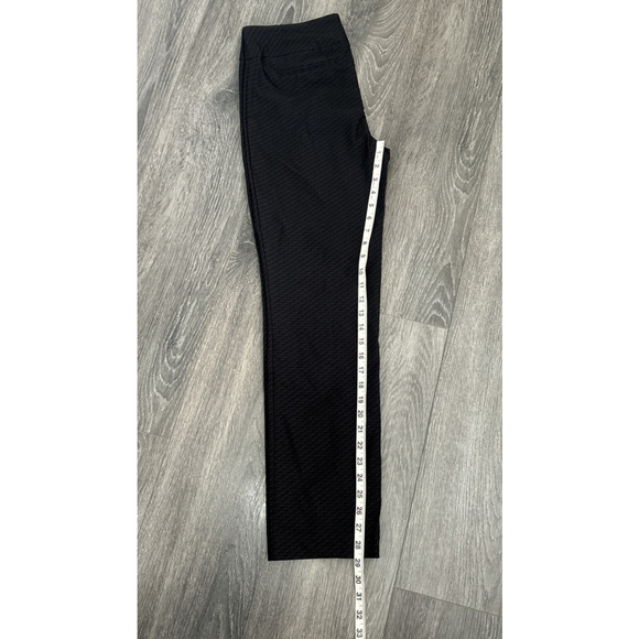 Hilary Radley Size 8 Black Yoga Feel Pull On Dress Pant Straight Leg - Picture 7 of 8